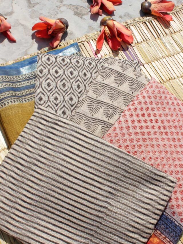 Block-Printed-Kota-cotton--sarees-Shilphaat