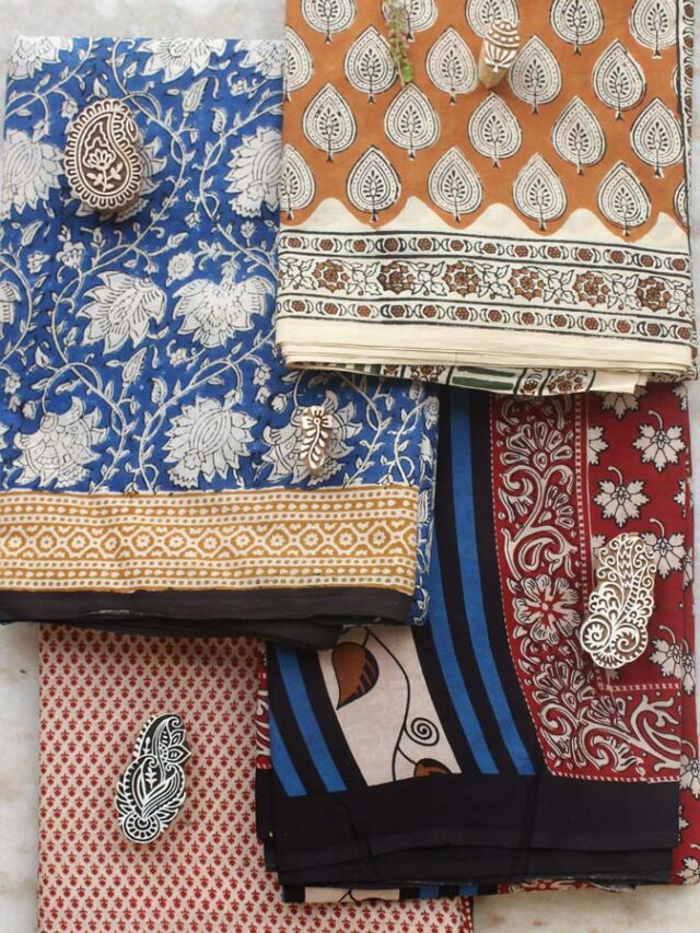 Comfortable Bagru cotton sarees